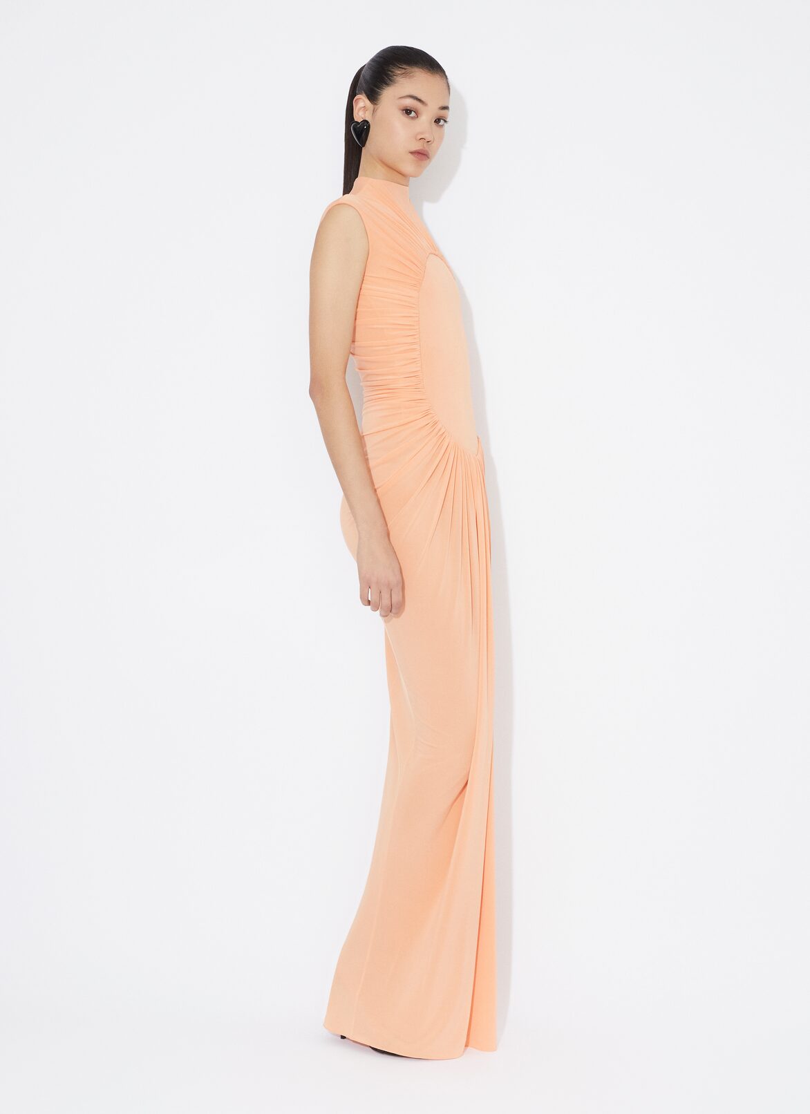 세컨드 스킨 드레이프 드레스 ALAÏA APRICOT 세컨드 스킨 드레이프 드레스